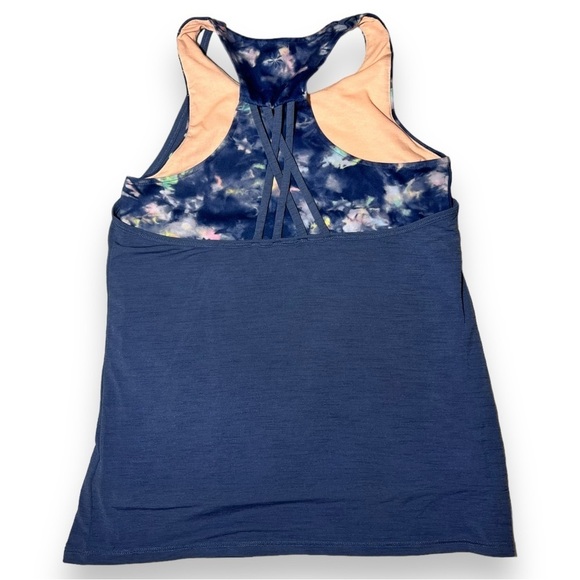 Athleta Girl Team Layer Tank Aura Tie Dye Size Large - Picture 5 of 8